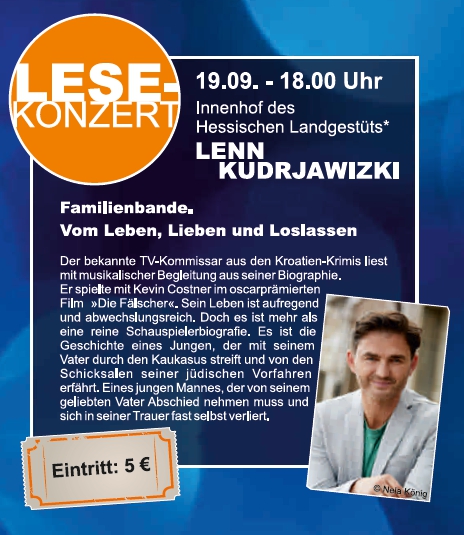 Hinweis auf die Veranstaltung Lesekonzert mit Lenn Kudrjawizki